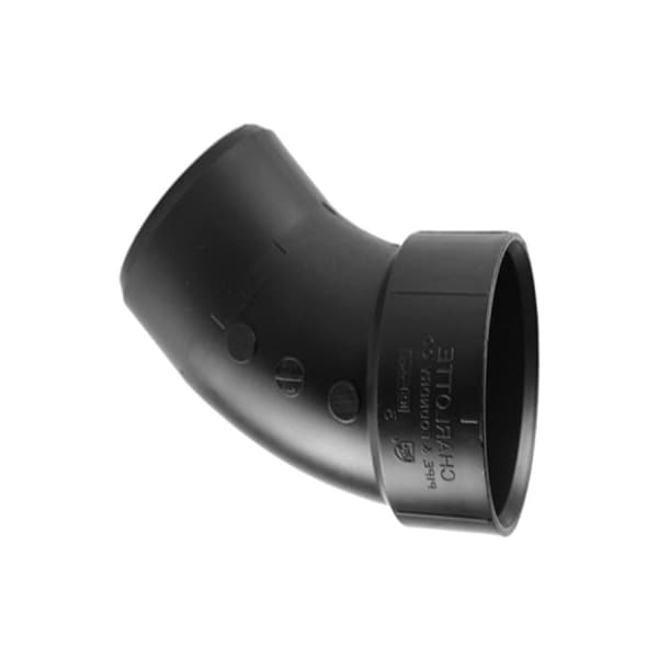 Charlotte Pipe And Foundry 3 45DEG SpgxH Str Ell ABS 00323 1000HA - main